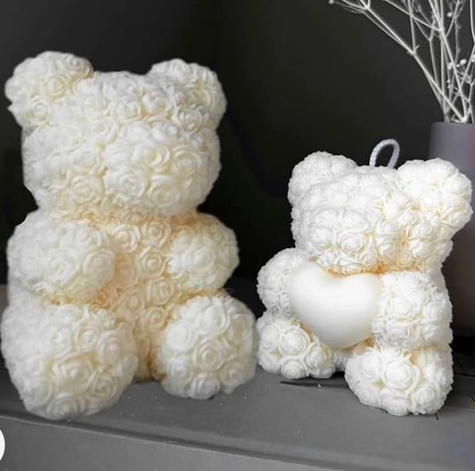 Teddy Bear Candle and Mini Teddy Bear Combination - Scented Essence